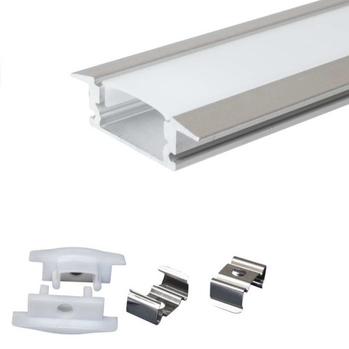 Профиль для светодиодной ленты RUICHI врезной алюминиевый 508-1, 1 м | код 113787 | Ruichi Профиль для светодиодной ленты RUICHI врезной алюминиевый 508-1, 1 м | код 113787 | Ruichi