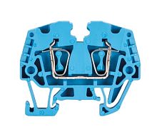 Проходная клемма, тип фиксации провода: пружинный, номинальное сечение: 2,5 мм кв., 24А, 500V, ширина: 5 мм, цвет: синий, тип монтажа: DIN 15 | код 55.703.0053.6 | Wieland