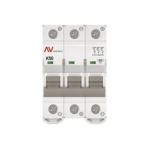 Выключатель автоматический AV-10 DC 3P 50A (K) 10kA EKF AVERES | код mcb10-DC-3-50K-av | EKF фото 4 Выключатель автоматический AV-10 DC 3P 50A (K) 10kA EKF AVERES | код mcb10-DC-3-50K-av | EKF фото 4