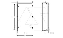 Дверь внутренняя для щита ECOMP-81440, RAL7035 | код EPPO-1814 | ETA