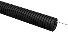 ELASTA Труба гофр. ПВХ d=40мм с зондом черная (15м) IEK | код ET-TG21-121-040-015-K02 | IEK