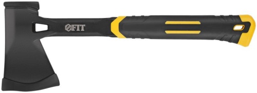 Топор туриста Профи 600г пластик. прорезиненная ручка; цельнометал. FIT 46270 фото 5