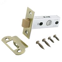 Защелка врезная универсальная без ручек для деревянных межкомнатных дверей, АЛЛЮР АРТ L45-8-P AB старая бронза | код 12327 | ПТК Компания