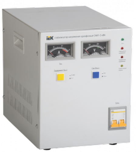 Стабилизатор напряжения однофазный 5 кВА СНИ1-5 кВА | код IVS10-1-05000 | IEK