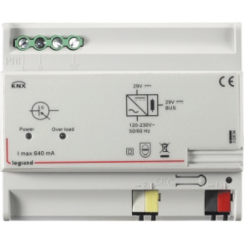 KNX. Системный блок питания 640мА. DIN 6 модулей. | код 002694 | Legrand