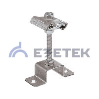 Держатель-зажим соединительный круглого проводника 8-10 мм опорный, оцинкованная сталь | код 91073 | ЕЗЕТЕК