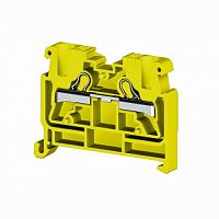 307 493, Миниклеммник пруж. быстрозажимной (Push in), 2,5 мм.кв., на din-рейку 35 мм, (желтый), PYKMR 2,5 | код 0.0.0.3.07493 | KLEMSAN