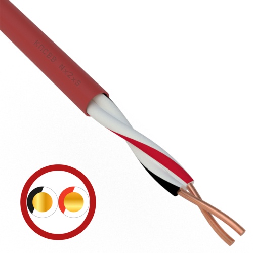 Кабель для пожарной сигнализации REXANT КПСВВнг(А)-LS 1x2x1,00 мм кв, бухта 200 м | код 01-4862 | REXANT