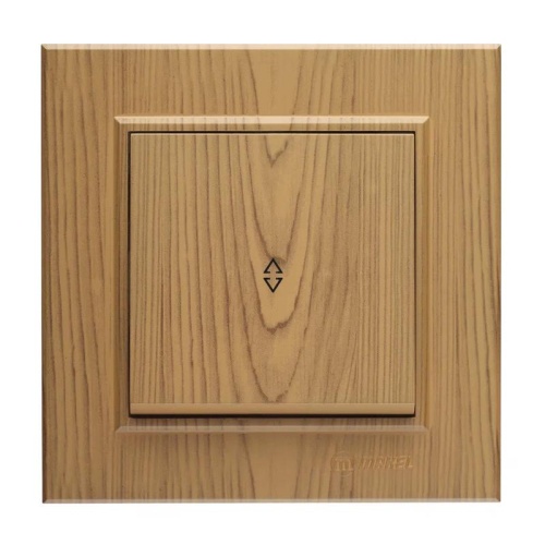 Переключатель проходной 1-кл. СП Karea 10А IP20 дуб Makel 56101005 Переключатель проходной 1-кл. СП Karea 10А IP20 дуб Makel 56101005