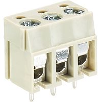 Клемма на печатную плату, подвод кабеля сбоку, 2 полюса, шаг: 5,00 мм, винтовая фиксация провода, без маркировки, 300V, 16A, цвет: серый, серия 8181 DS OB HW | код 27.102.3253.0 | Wieland