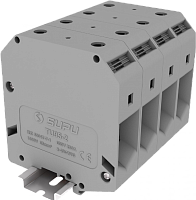 TU95-2-GY Клемма TU 1-1 проходная винтовая, сеч.95мм2, сер., шт | код TU95-2-GY | SUPU