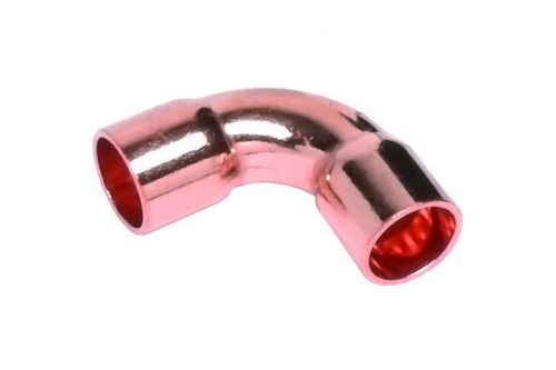 Отвод двухраструбный 90 град. медь пайка 15, модель 5002aE (15002A15E) | код RG008TB9R4CL6A | Sanha