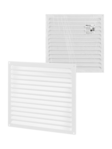 Решетка металл. усиленная 350х350, белая, с покрытием полимерной эмалью, TDM | код SQ1807-0733 | TDM