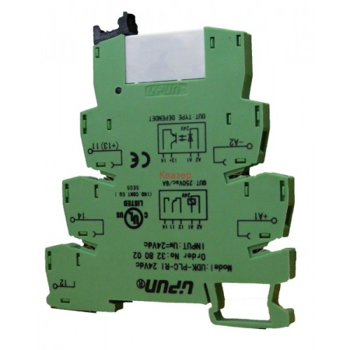 UDK-PLC-RI 24Vac/dc-HC Релейный модуль 24 В AC/DC, 1 силовой контакт, винтовой зажим, шт | код UDK-PLC-RI 24Vac/dc-HC | UPUN