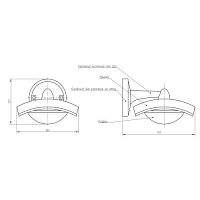 Светильник светодиодный ДБУ 8Вт 6500K IP44 07-8-004 Дели 4 черный 4 гранный настенный IP44 светодиодный 8Вт | код Б0057524 | ЭРА
