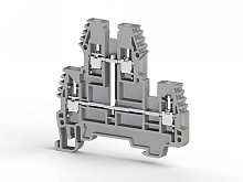 309 199, Клеммник 2-х ярусный, 2,5 мм.кв., с внутр.перемычкой, (серый), PIK2,5NK/NM Серия V0 | код 0.0.0.3.09199 | KLEMSAN