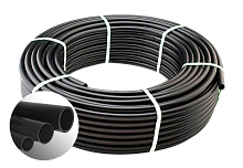 Труба гладкая ПНД техническая SDR17 DN40х2.4 бухта - 100 м | код БП000000548 | ГЕОПЛАСТ ПОЛИМЕР