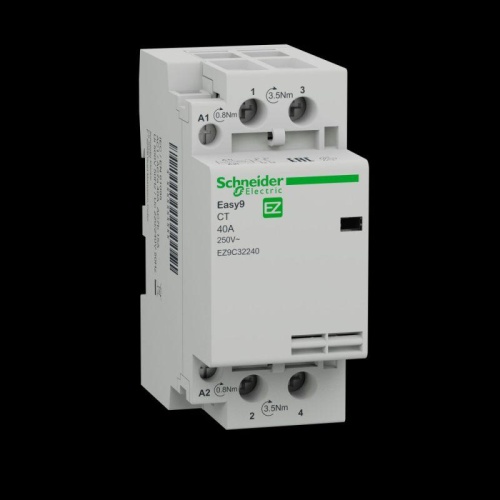 Контактор модульный EASY9 CT 40А 2НО 230/250В AC 50Гц | код. EZ9C32240 | Schneider Electric