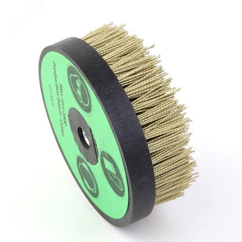 Щетка стальная чашечная Д140 M14 ворс корд латунированная сталь 0,20 жгут 1,40 по дереву на УПМ УШМ (болгарка) (3-098) | код TAZ140CORDM14H35 | Cazzola