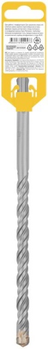 Бур по бетону SDS-PLUS профи крестообразная вставка двойная спираль 12х210мм FIT 33074 фото 4