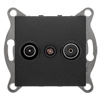 GUSI Ugra механизм розетки TV+ SAT, оконечной, скрытая установка. Цвет графит. | код С11TS1-010 | GUSI ELECTRIC