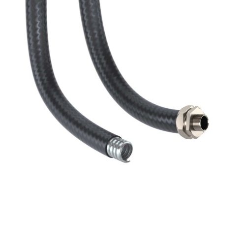 Металлорукав DN 50мм в гладкой PU оболочке, Dвн 50,5 мм, Dнар 57,0мм, 25м, цвет черный | код 607PU50N | DKC фото 2