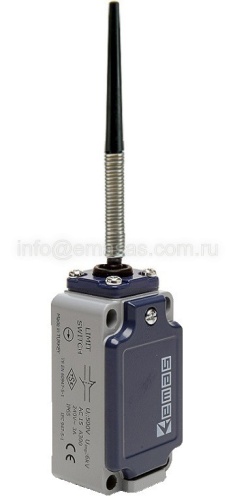 L52K13SOP101 Выключатель концевой быстрого переключения многонаправленный с пластмассовой консолью, стальной пружиной, пластмассовый накнечник-конус (1НО+1НЗ) | код L52K13SOP101 | EMAS