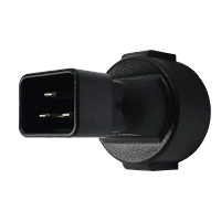 Адаптер переходной, розетка Schuko - вилка C20, 220В, 16А, черный | код LAN-PPS/20-BK | LANMASTER