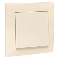 Валенсия выключатель 1-кл. 10А кремовый перекрестный EKF | код EWV10-221-20 | EKF