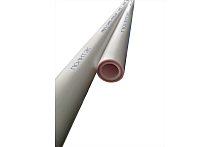 Труба полипропиленовая армированная стекловолокном PPR-FB PN20 25 х 3.5 мм хлыст 4м белая | код 9200025035 | Политэк