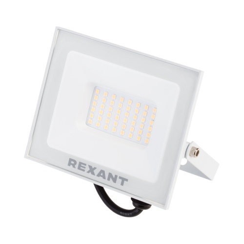 Прожектор REXANT СДО 50 Вт 4000 Лм 2700 K белый корпус | код 605-035 | REXANT Прожектор REXANT СДО 50 Вт 4000 Лм 2700 K белый корпус | код 605-035 | REXANT