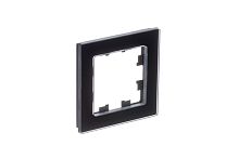 ATLASDESIGN NATURE 1-постовая РАМКА, НАТУРАЛЬНОЕ СТЕКЛО, ЧЕРНЫЙ | код ATN361001 | Systeme Electric