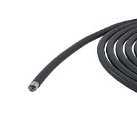 Металлорукав DN 10мм в гладкой PU оболочке, Dвн 10,0 мм, Dнар 15,0мм, 50 м, цвет черный | код 607PU10N | DKC