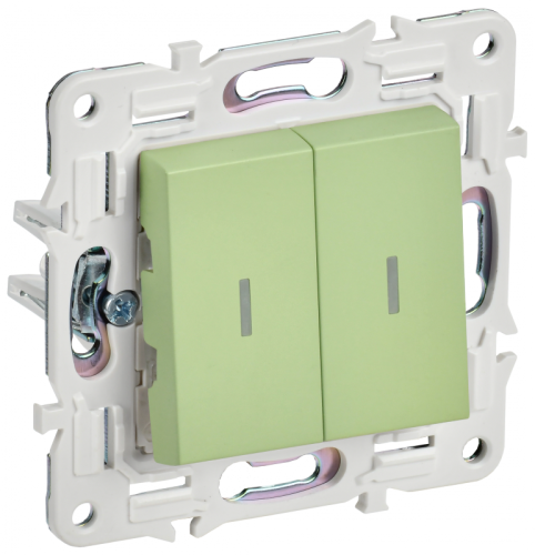 SKANDY Выключ. 2-кл. с инд. 10А SK-V09M мятн. IEK | код SK-V20-1-10-K06 | IEK SKANDY Выключ. 2-кл. с инд. 10А SK-V09M мятн. IEK | код SK-V20-1-10-K06 | IEK