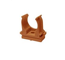 Крепеж-клипса для монтаж. пист. d25 мм (100 шт) оранжевая EKF-Plast | код derjp-z-25o | EKF