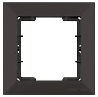 Candela - Рамка 1 пост, к механизмам серии 21, черный мат | код 2125-800-1184 | Mutlusan