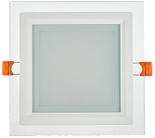 Светильник LED ДВО 1624 со стекл. квадр. 12Вт 4000К IP20 IEK | код LDVO0-1624-12-4000-K01 | IEK