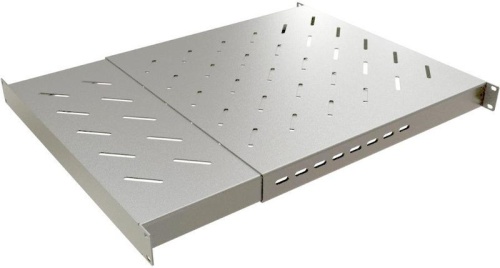 Полка 19' перфорированная глубиной 600-1000 мм длянапольных шкафов и открытых стоек. усиленная до 100кг. цвет серый (RAL 7035) | код 11248c | Cabeus