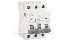 Авт. выключатель GYM9-3P-3C, 3P, 3A, хар-ка C, 6kA, 3M | код GYM93P3C | GEYA