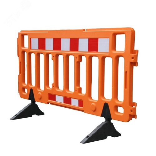 Ограждение пластиковое дорожное Баррикада 2м 1 | код 1244 | ТЕХНОЛОГИЯ