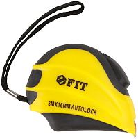 Рулетка с автостопом ''Инфинити'' 3 м x 16 мм | код 17348 | FIT