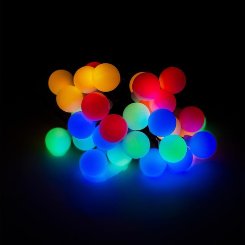 Светильник светодиодный SLR-G07-30M садовый; гирлянда матов. шарики мультицвет солнечная батарея | код. 5040847 | ФАZА фото 7