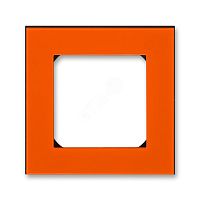 Рамка Levit 1 пост оранжевый / дымчатый чёрный | код 3901H-A05010 66W | ABB