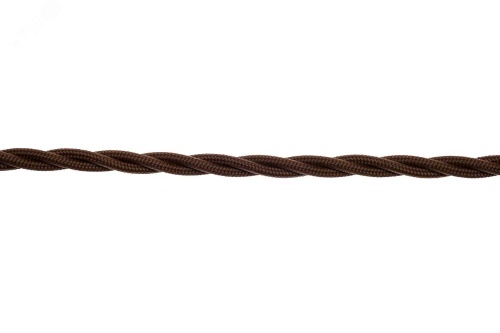 Ретро провод 3х1,5 Коричневый (матовый) 10м | код B1-434-72-10 | Bironi