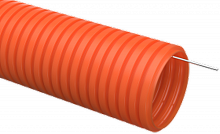 Труба гофрированная ПНД d25 с зондом оранжевая тяжелая (50м) | код CTG21-25-K09-050 | IEK