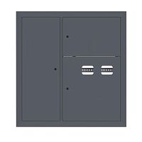 Щит этажный 2 кв. слаботочка слева RAL7016 (1000х950х150) EKF PROxima | код mb29-v-2z-ral7016 | EKF