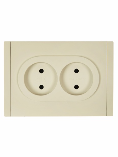 FORTE&PIANO Роз. 2-я без з/к с з/ш б/к 10А FP425 ван. IEK | код FP-R23-10-1-K10 | IEK фото 3