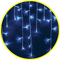 Гирлянда новогодняя светодиодная NGF-D021-02 бахрома мерцание B 100 2х0.5м IP44 TR | код 93643 | Navigator Group