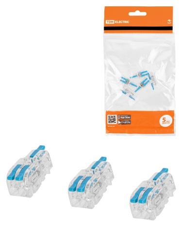 Клемма разветвительная СКР-612 в прозрачном корпусе (4 мм2) (5 шт/упак) TDM | код SQ0527-0411 | TDM