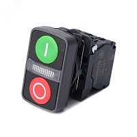 Кнопка двойн SB5 в сборе модуль 22мм з I+сигн лампа+кр О пластик 24ВDС 1НО+1НЗ | код SB5AW7A3741B5 | Systeme Electric